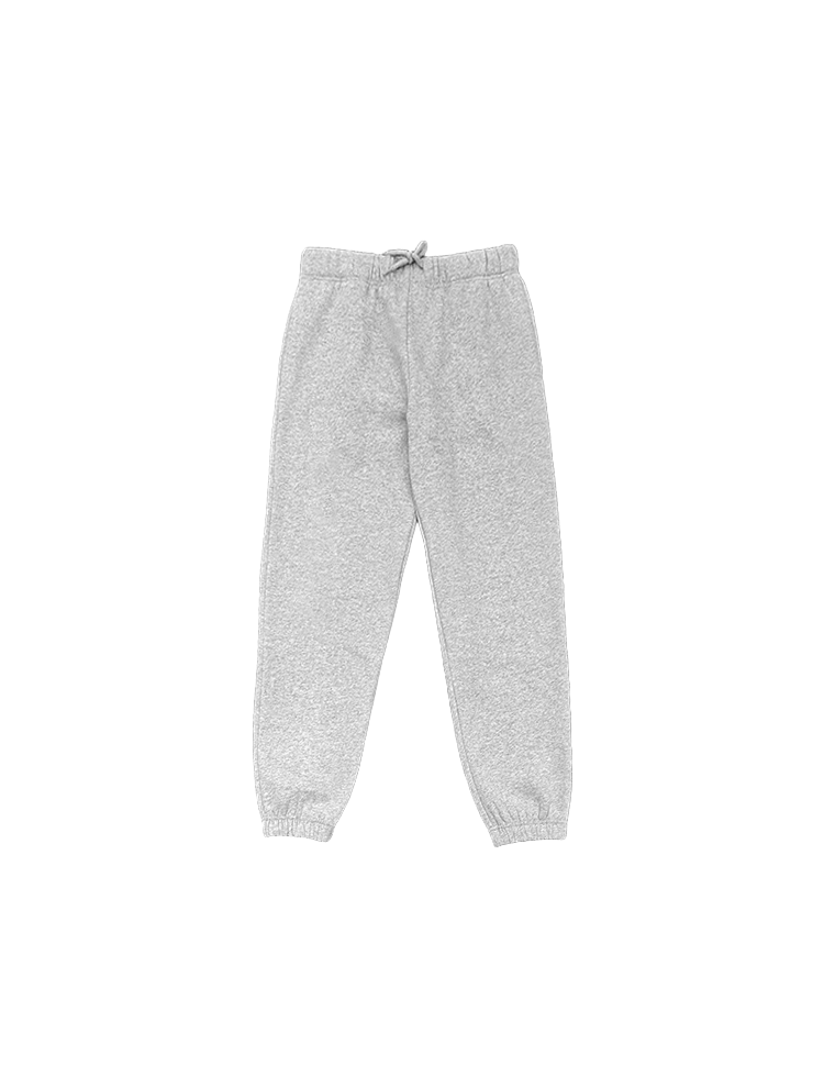 Groothandel warme katoenen fleece 350 g/m² zware dagelijkse straatkleding rechte joggingbroek