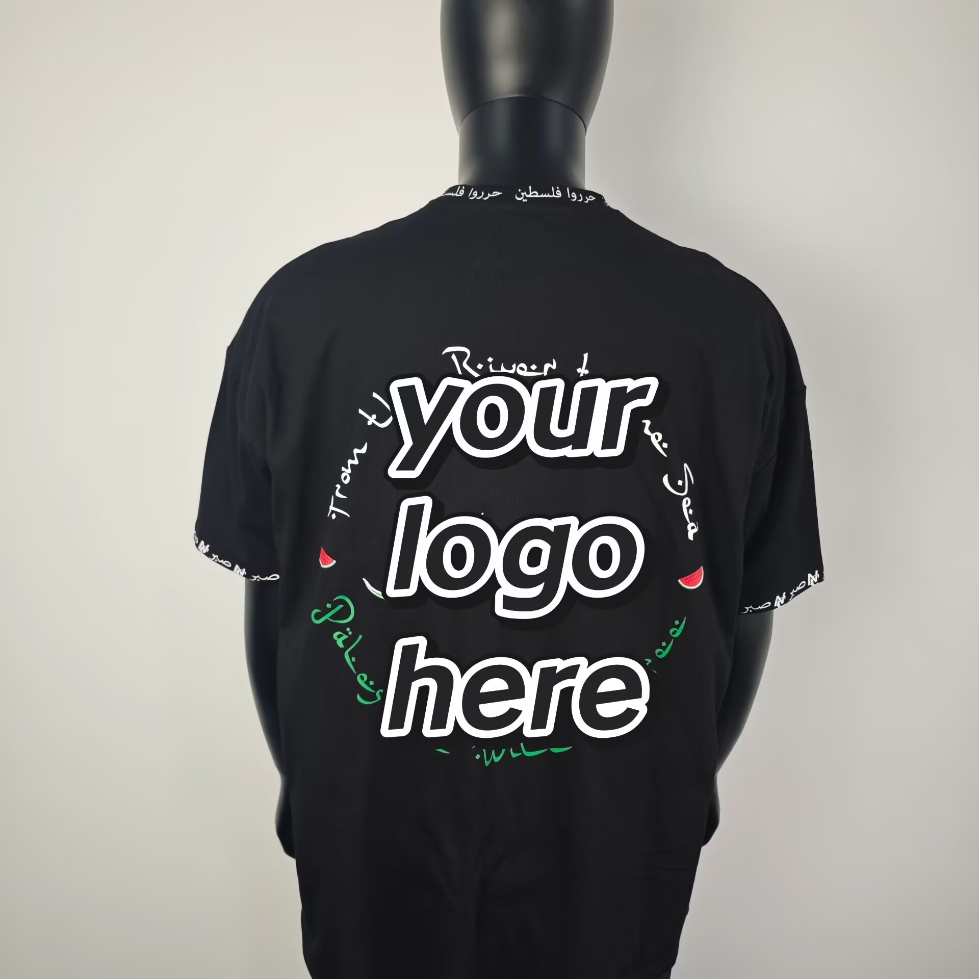 Fabrikant op maat gemaakte zware Y2k grafische print T-shirts High Street Regular Fit ronde hals bedrukte T-shirts voor heren