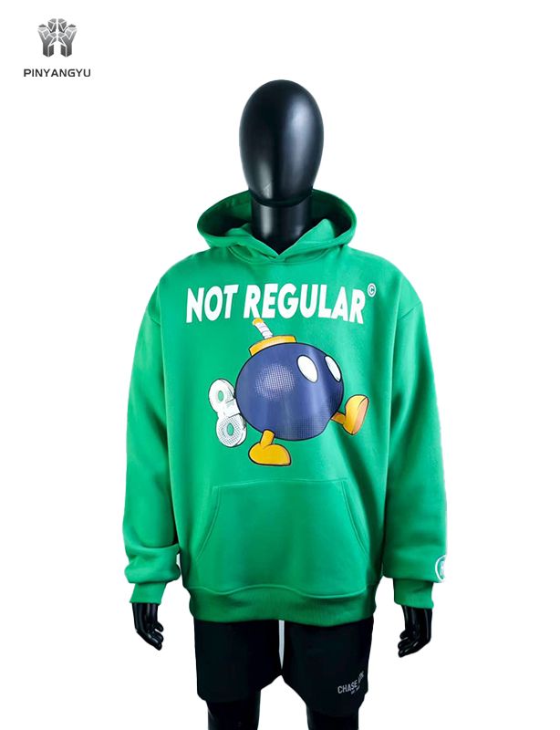 Zeefdruk en kleurrijk logo-ontwerp hoodie