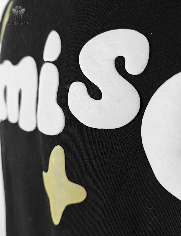 Hoodie met allround pofprint