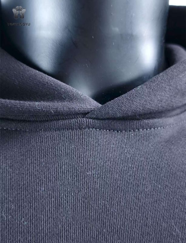 Hoodie met allround pofprint