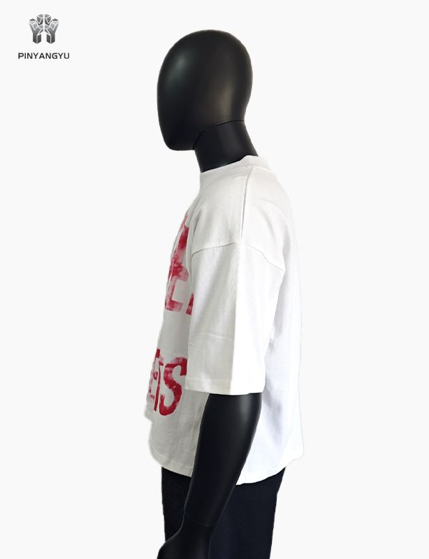 Aangepast boxy t-shirt en zeefdruk