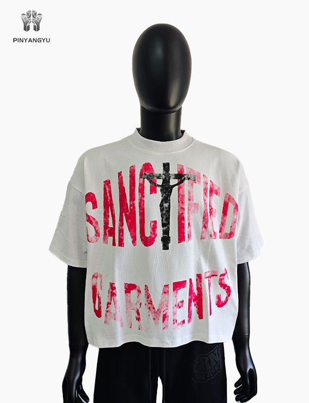 Aangepast boxy t-shirt en zeefdruk