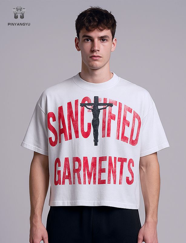 Aangepast boxy t-shirt en zeefdruk