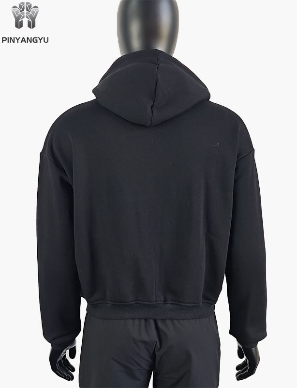 patch borduurwerk op maat gemaakte hoodie met dubbele rits