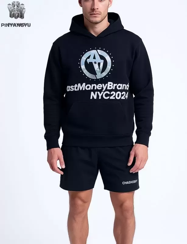 Trendy hoodie met strass-steentjes voor heren en dames