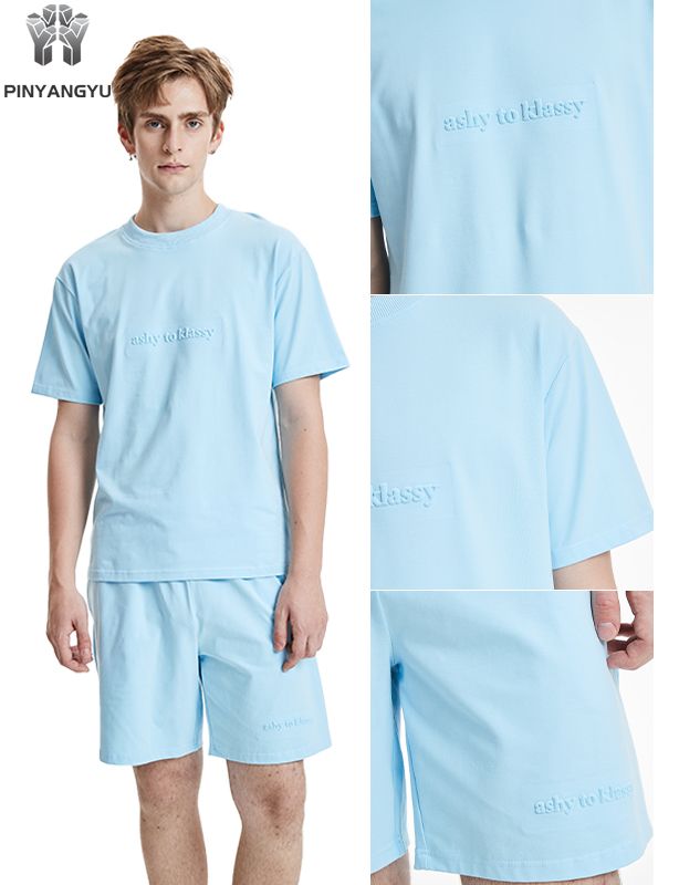 Veelkleurig T-shirt, los en ademend, heren- en damesstijlen kunnen worden aangepast