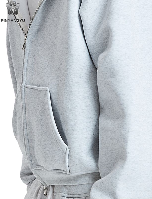 Nieuwe op maat gemaakte hoogwaardige borduurwerk blanco zwaargewicht oversized 400 g/m&sup2; Franse badstof katoenfleece milieuvriendelijke herenhoodie