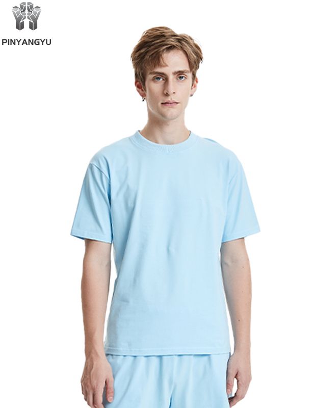 Veelkleurig T-shirt, los en ademend, heren- en damesstijlen kunnen worden aangepast