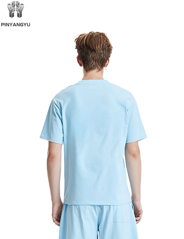 Veelkleurig T-shirt, los en ademend, heren- en damesstijlen kunnen worden aangepast