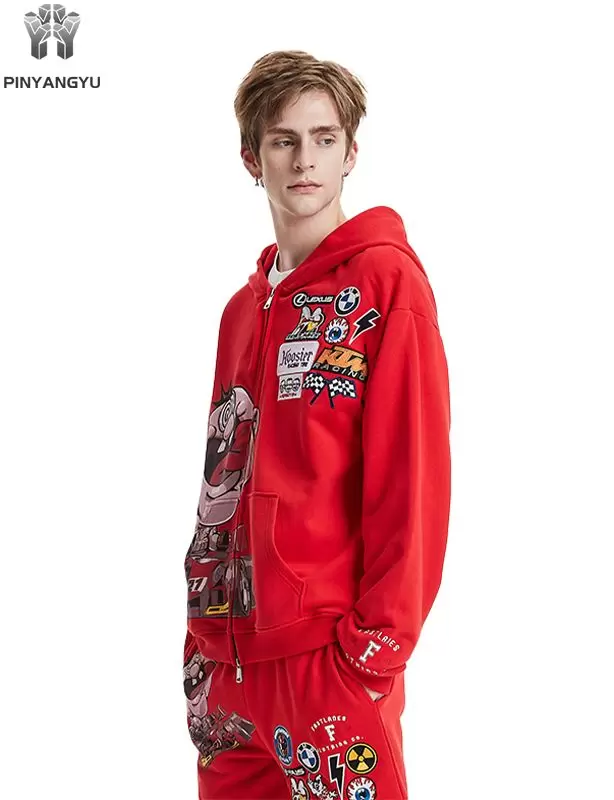 Op maat gemaakte hoodie met rits