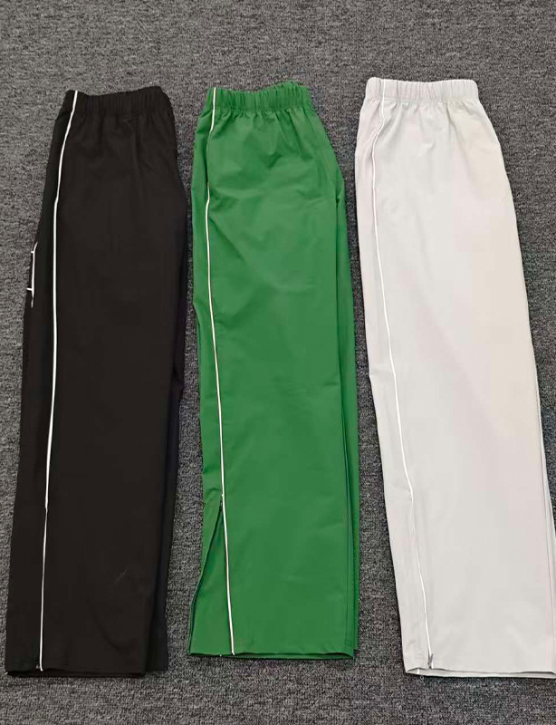 Op maat gemaakte casual mid-joggingbroek met zeefdruklogo, geborduurd, normale pasvorm, fleece aan de binnenkant, katoenen gebreide trainingsbroek voor heren