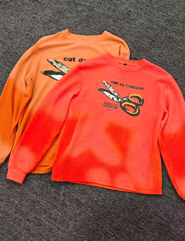 Fabrikant Aangepaste Vlam Geborduurd Patroon Pullover Sweatshirt Zwaar 500 Gsm 100% Biologisch Katoen Oversized Herfst Heren