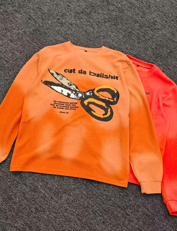 Fabrikant Aangepaste Vlam Geborduurd Patroon Pullover Sweatshirt Zwaar 500 Gsm 100% Biologisch Katoen Oversized Herfst Heren