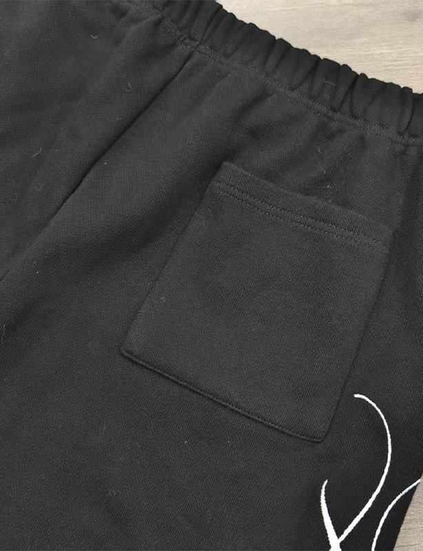 Herenshorts met borduursel van French Terry &ndash; Casual zachte shorts voor dagelijks gebruik in de zomer