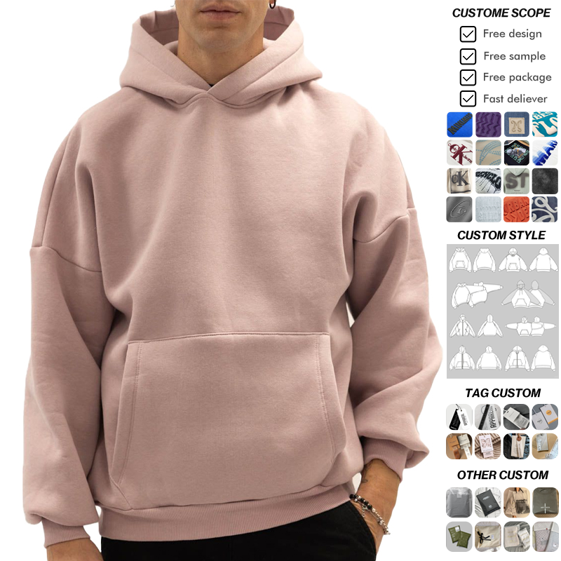 OEM klassieke herenhoodie met capuchon &ndash; zacht fleece casual sweatshirt met capuchon