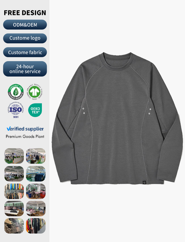 Op maat gemaakte sweatshirts met ronde hals van katoen, polyester, blends en French Terry &ndash; voor elk seizoen, elke stijl